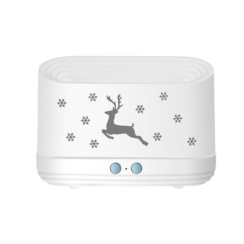 Elk Flame Essential Oil Diffuser & Humidifier – Realistic Flame Effect Night Light